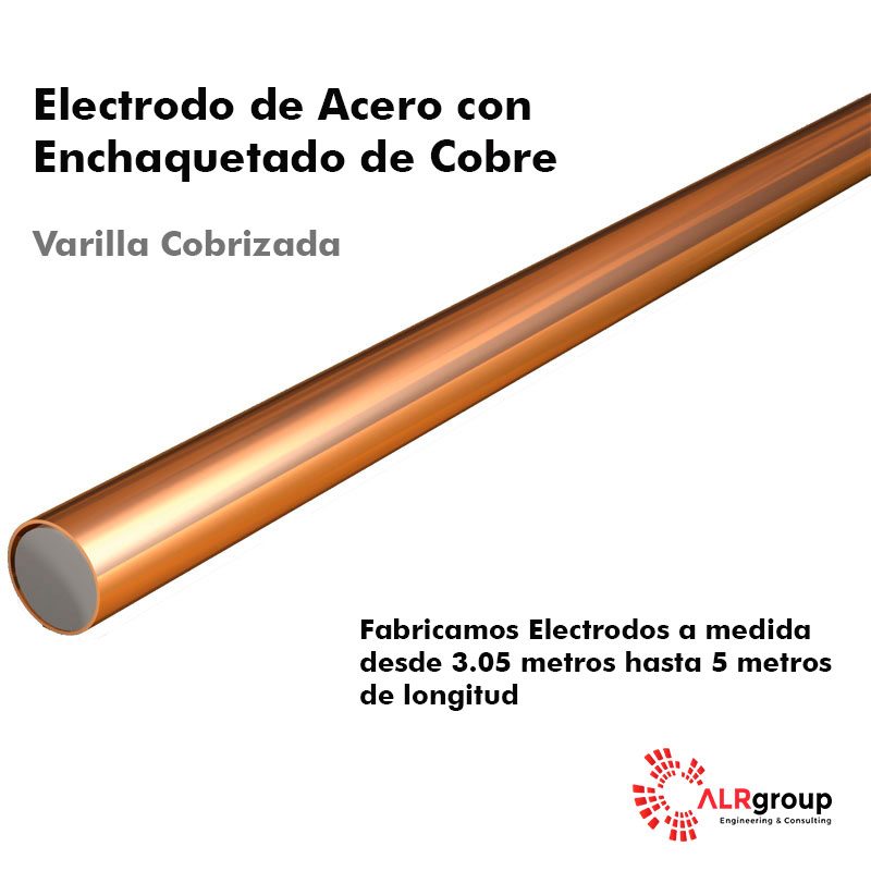 electrodo de acero enchaquetado con cobre varilla de acero cobrizada