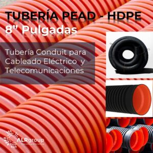 tubería PEAD 8 pulgadas para cableado eléctrico producto
